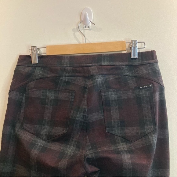 SANCTUARY  Sz M Runway Plaid Pull On Faux Pockets Leggings by Anthropologie - Picture 10 of 12